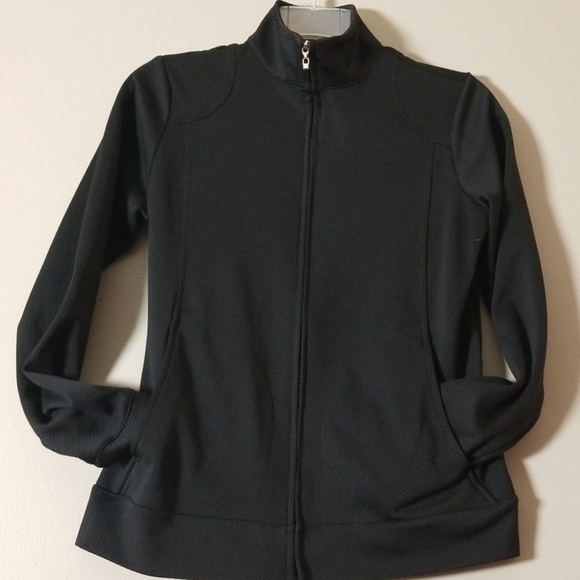 Izod Tops - 🧡3 for $20! Izod Zip up Black Work out Jacket XS